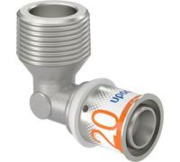 Uponor S-Press Plus MLC Angled Nipple 20 x 3/4 Inch Male 90 Degrees