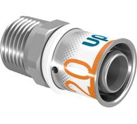Uponor S-Press Plus MLC Transition Nipple 20 mm x 1/2 Inch AG