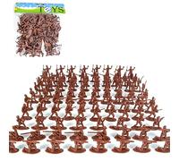Uposao 100Pcs Military Soldier Playset Plastic Army Men Action Figures Battle Group, Model Military Figures Set Military Toy Educational Toy for Boys Kids Children, Type 21,100pcs