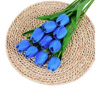Uposao 10pcs Tulipes Artificielles Real Touch Tulipes Faux Bouquets De