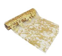 Uposao 29cm x 5m Roll Tulle Table Runner, Rectangular Table Cloth Fine Mesh Foil Table Runner Decor for Party Birthday Wedding Banquet Christmas DIY Wrapping