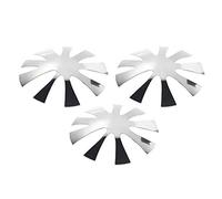 Uposao 3 Pcs Manicure Stencil Set Manicure Border French Edge Cutter Smile Line Tools Metal Cutting Stencil for French Acrylic UV Polyacrylic Gel Modeling