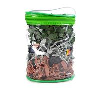 Uposao 300Pcs Military Soldier Playset Plastic Army Men Action Figures Battle Group, Model Military Figures Set Military Toy Educational Toy for Boys Kids Children