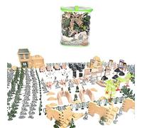 Uposao 350Pcs Military Soldier Playset Plastic Army Men Action Figures Battle Group, Model Military Figures Set Military Toy Educational Toy for Boys Kids Children
