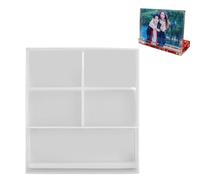 Uposao 3D Rectangle and Heart Photo Frame Resin Moulds Love Picture Frames Silicone Epoxy Casting Mould Crystal Jewelry Making Molds for Home Decoration, DIY Crafts and Handmade Gifts