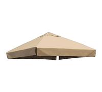 Uposao 3m x 3m Replacement Gazebo Canopy Waterproof Pavilion Roof Top Cover 1-Tier Roof Top Cover Tent Sun Shade Outdoor Shelter