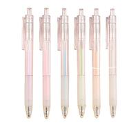 Uposao 6 Pcs Quick Dry Glue Pen, Adhesive Fine Point Glue Pens Handmade Stationery Adhesive Glue Pens Push-Type Dispensing Pens for Kids Scrapbooking Fabric Card Making and Crafts