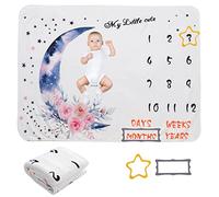 Uposao Baby No Blanket Personalized Growth Mat for Newborn Milestones Soft Mat