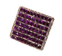 Uposao Cigarette Case Women Bling Cigarette Case Portable Stainless Steel Cigarette Case Box Double Sided Spring Clip Diamond-studded Ladies Cigarette Case Storage Box Holds 20Pcs Cigarette