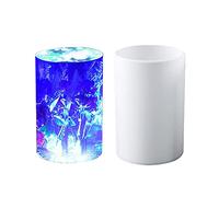 Uposao Cylindrical Silicone Candle Mold for Candle Making, Silicone Molds for Resin Casting, Candle Mold for Making DIY Aromatherapy Candles and Soap Crafts