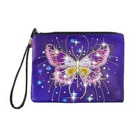 Uposao DIY 5D Diamond Picture Painting Crossbody Handbag, Diamond Drawing Creative Coin Purse Cosmetic Storage Bag Fashion Ladies Handbag for Party Travel Vacation