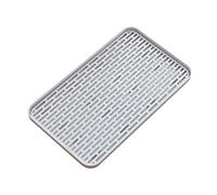 Uposao Drain Tray Double Layer Plastic Tea Tray Tableware Drain Rack Dish Drainer Drying Rack Kitchen Sink Detachable Storage Tray for Cup Bowl Fruit Utensil Coffee