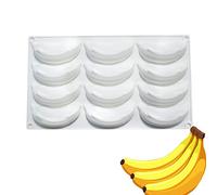 Uposao Fruit Shaped Silicone Moulds, Silicone Chocolate Moulds Non-Stick Candy Handmade DIY Molds Orange/Raspberry/Branches/Banana 3D Silicone Fruit Mold for Cupcake Decorating