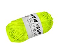 Uposao Luminous Chunky Yarn Polyester 50m Glowing Yarn Knitting Yarn, Yarn Glow in the Dark for DIY Hand Making Luminous Fine Yarn Household Supplies
