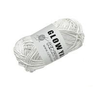 Uposao Luminous Chunky Yarn Polyester 50m Glowing Yarn Knitting Yarn, Yarn Glow in the Dark for DIY Hand Making Luminous Fine Yarn Household Supplies