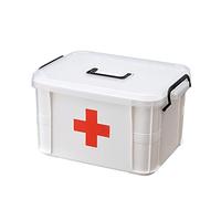 Uposao Medical Storage Box Portable First Aid Medicine Box Plastic Medicine Container Box Medicine Cabinets Pill Box Travel Medicine Box for Home Family Emergency Tool Set