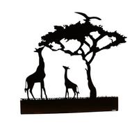 Uposao Metal Animal Candle Holder, Vintage Hollow Elephant and Giraffe Silhouette Tea Light Candle Holders Vintage Candle Holders Forest Theme Home Decor Candle Holder Living Room Accessories