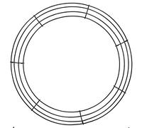 Uposao Metal Flower Wreath Frames Round Wire Wreath Frame for DIY Wreath Decor Metal Wreath Ring for Crafts Floral and Flower Design Wreath Making Supplies