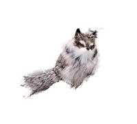 Uposao Mini Plush Keychain, Fluffy Plush Fox Keychain Pendant Cute Animal Toy Key Ring Car Key Chain Key Ring Charm Pendant Creative Gifts Mobile Phone Bag for Women Ladies Girls