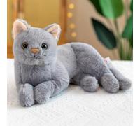 Uposao Simulation Cat Toy, Realistic Cat Soft Plush Faux Plush Kitten Toy Pet Photography Prop Farm Animals Stuffed Toys Birthday Gifts for Kids Boys and Girls,30cm