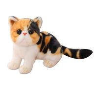 Uposao Soft Plush Toys Stuffed Animal Realistic Cat Doll Model Soft Stuffed Animal Pillow Soothing Hugging Sleeping Children Birthday Gift Boys Girls, 26cm