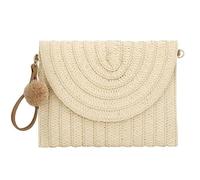 Uposao Straw Clutch Bag Women Boho Straw Handbag Envelope Flat Clutch Beach Bag Handbags Messenger Retro Woven Evening Bag for Ladies Clutch
