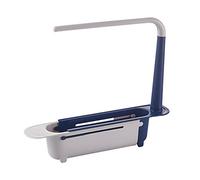 Uposao Telescopic Sink Holder Multifunctional Extendable Sink Storage Sponge Sponge Holder Kitchen Accessories,Blue