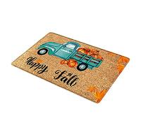 Uposao Thanksgiving Rug Autumn Maple Leaf Welcome Indoor Doormat Fall Floor Mat for Kitchen Bedroom Living Room Home Decor Mats