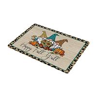 Uposao Thanksgiving Rug Autumn Maple Leaf Welcome Indoor Doormat Fall Floor Mat for Kitchen Bedroom Living Room Home Decor Mats