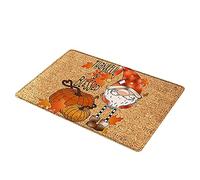 Uposao Thanksgiving Rug Autumn Maple Leaf Welcome Indoor Doormat Fall Floor Mat for Kitchen Bedroom Living Room Home Decor Mats