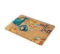 Uposao Thanksgiving Rug Autumn Maple Leaf Welcome Indoor Doormat Fall Floor Mat for Kitchen Bedroom Living Room Home Decor Mats