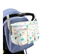 Uposao Universal Pram Organiser, Multi-function Changing Organizer Waterproof Baby Stroller Bag Organizer with Cup Holder, Must-have Pram and Stroller Accessory