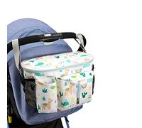 Uposao Universal Pram Organiser, Multi-function Changing Organizer Waterproof Baby Stroller Bag Organizer with Cup Holder, Must-have Pram and Stroller Accessory