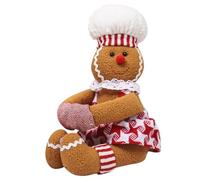 Uposao Wine Bottle Cover Hugger Plush Gingerbread Man Bottle Holder Topper Christmas Dinner Table Decoration Christmas Tree Topper Curtain Tieback Gift Toys for Home Party Bar