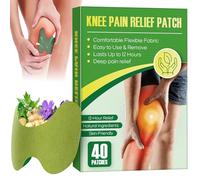 Uposiut 40PCS Knee Patches, Natural Wormwood Extract Patches for Knees, Fast Relief for Knee, Joint and Muscle Pain, 12 Hour Long Lasting Relief-F01