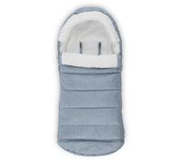 UPPAbaby CozyGanoosh Stroller Footmuff Gregory - Blue Melange - Ultra-Warm, Water-Resistant Winter Cover, Windproof Fleece-Lined Sleeping Bag, Compatible with Vista, Cruz, Ridge, Minu