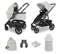 UPPAbaby Cruz V2 Pushchair with Carrycot, Matching Footmuff, Back Pack & Mitts - Anthony