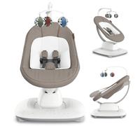 UPPAbaby Electric Baby Swing Chair | Mamaroo Wells | Baby Bouncer with 5 Natural Motions & Speed | Bluetooth Connectivity Control | Plug-in Baby Chair | from Birth to Sitting Up