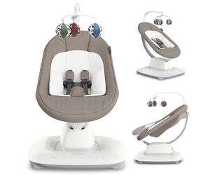UPPAbaby Electric Baby Swing Chair | Mamaroo Wells | Baby Bouncer with 5 Natural Motions & Speed | Bluetooth Connectivity Control | Plug-in Baby Chair | from Birth to Sitting Up