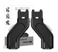 Upper Adapter Accessories with Reflective Strips, Compatible with UPPAbaby Vista V2/V3 Strollers, Bassinet, Toddler Seat, Aria, Mesa V2/Max - 1 Set (2 Pcs) + Bonus Hook