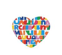 Upper And Lower Case Letters Pattern Car Air Fresheners 6 Pcs Heart Shape Hanging Aromatherapy Tablets Scented Fresheners For Bedroom Bathroom