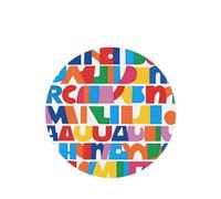 Upper And Lower Case Letters Pattern Car Air Fresheners 6 Pcs Round Shape Hanging Aromatherapy Tablets Scented Fresheners For Bedroom Bathroom