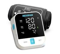 Upper Arm Blood Pressure Monitors for Home Use, MEDGRAM Automatic Blood Pressure Cuff for Home Use with Large Cuff 8.7-16.5 inch(22-42cm), Automatic & Digital BP Machine, 2 x 120 Sets Memory