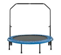 Upper Bounce 48" Mini Foldable Rebounder Fitness Trampoline With Adjustable Handrail
