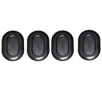 Upper Bound 4 Floor Drain Plugs Compatible with 1999-2006 Jeep Wrangler TJ - 2" x 1-3/8" Hole - Rubber Cover Oval