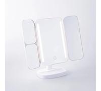 Tri-Fold LED Mirror With Tray Danielle Creations White One Size