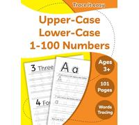 Upper Case & Lower Case Letters, 1-100 Numbers Age 3+: A must-have home learning resource filled with letter and number writing exercises and fun early education activities.