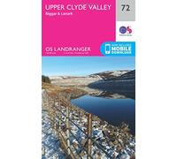 Landranger 72 Upper Clyde Valley, Biggar & Lanark Map With Digital Version - Pink, Pink One Size