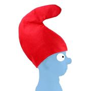 UPPER CUT 1 x Dwarf Hat Red Head Circumference 58 cm W 29.5 cm x L 30 cm Carnival Gnome Hat for Costume Elf Hat Smurf