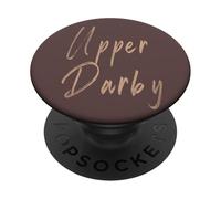 Upper Darby Pennsylvania Vintage elegant design PopSockets Adhesive PopGrip